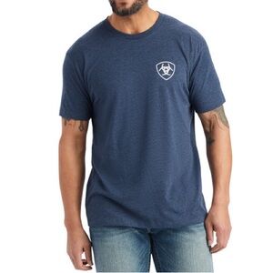 Ariat Men’s Navy Heather Short Sleeve T-shirt